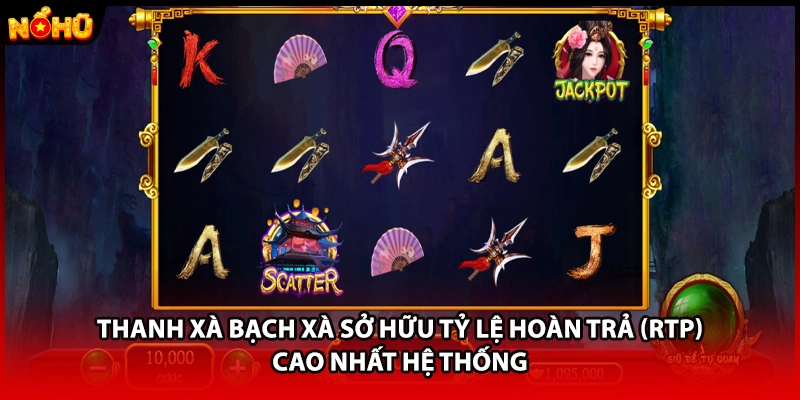 Thanh xà bạch xà sở hữu tỷ lệ hoàn trả (RTP) cao nhất hệ thống